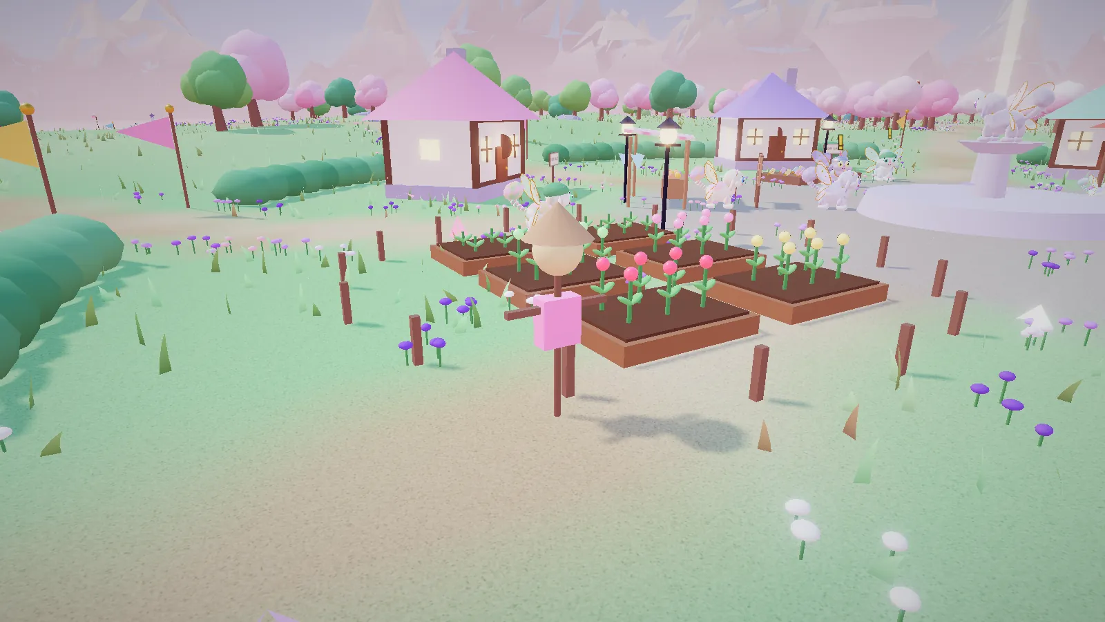 Garden, fish, forge